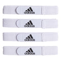 Adidas Soccer Shin Guard Straps, White