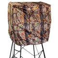 Muddy Steel 7' Tall Quad Pod Hunting Blind Cover With 4 Zippered Windows (Stand Not Included) - Portable Camouflage Shelter And