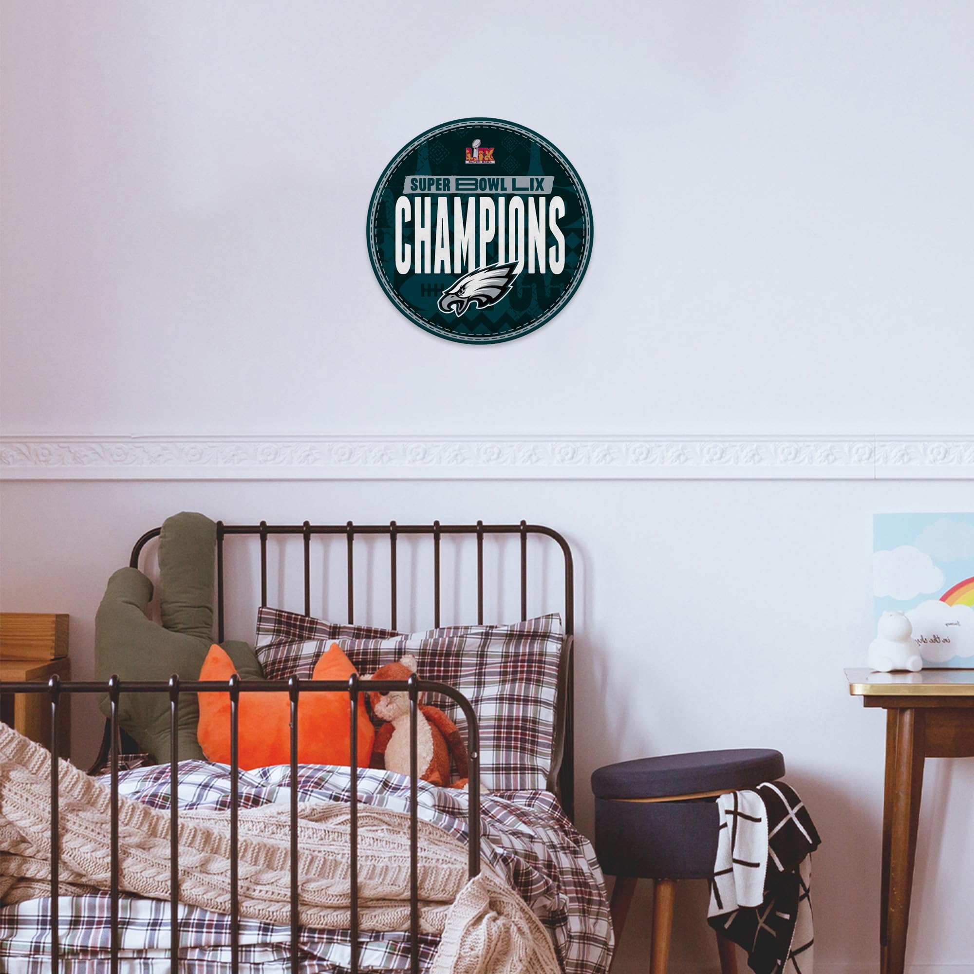 Rico Industries Nfl Football Philadelphia Eagles 2025 Super Bowl Champions Shape Cut Pennant - Home And Living Room D  Cor - Sof