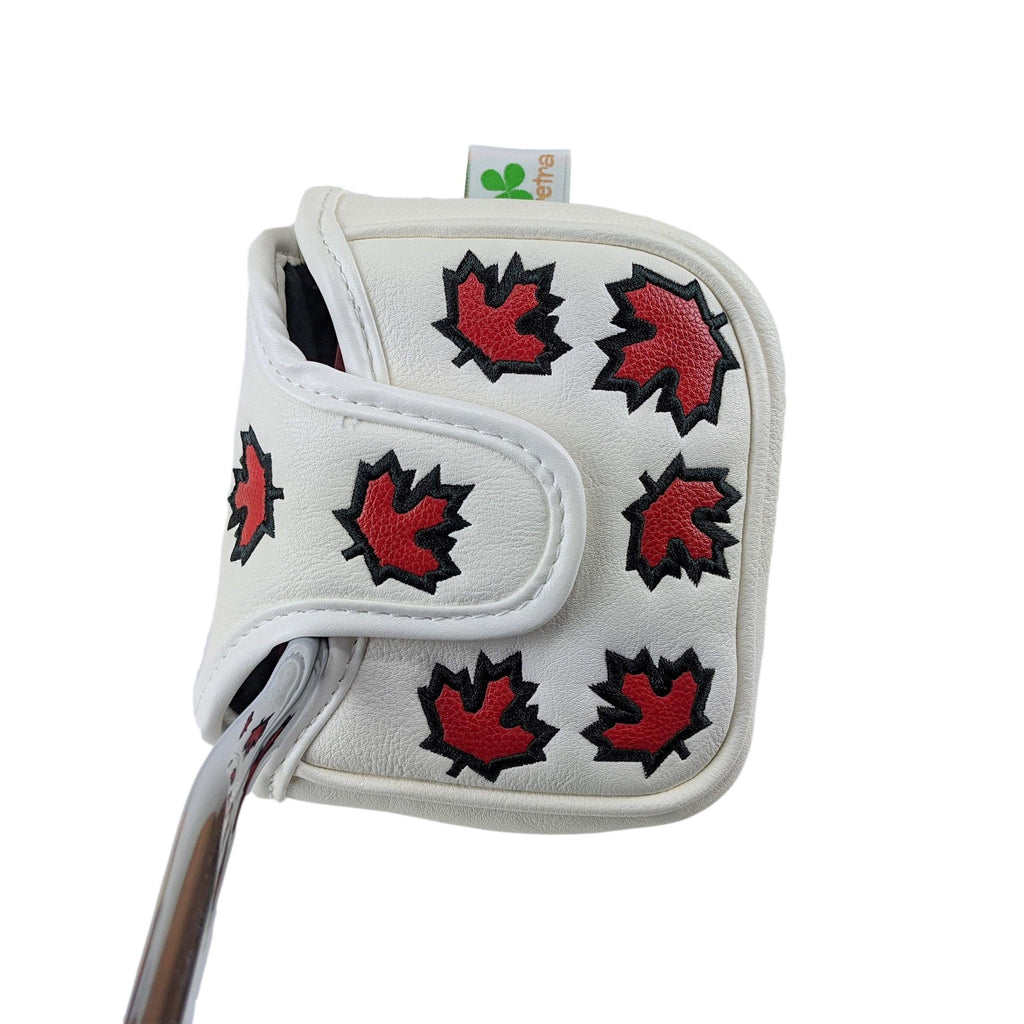 Foretra - Canada Maple Leaf - Golf Putter Headcover Quality Pu Leather Magnetic Closure For Square Mallet Style Putters Scotty C