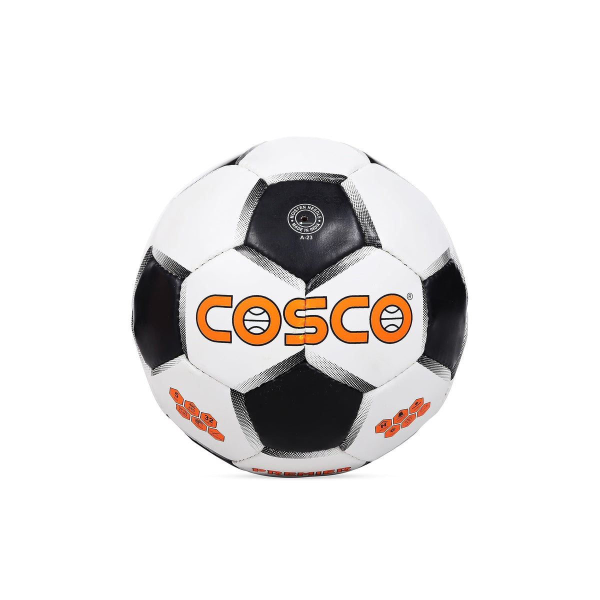 Cosco Premier Rubber Football, Size 5 (Multicolour, Soccer)