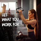 Yes4All Cable Machine Accessories, Double D Row Handle, Cable Attachment For Home Gym (Black)