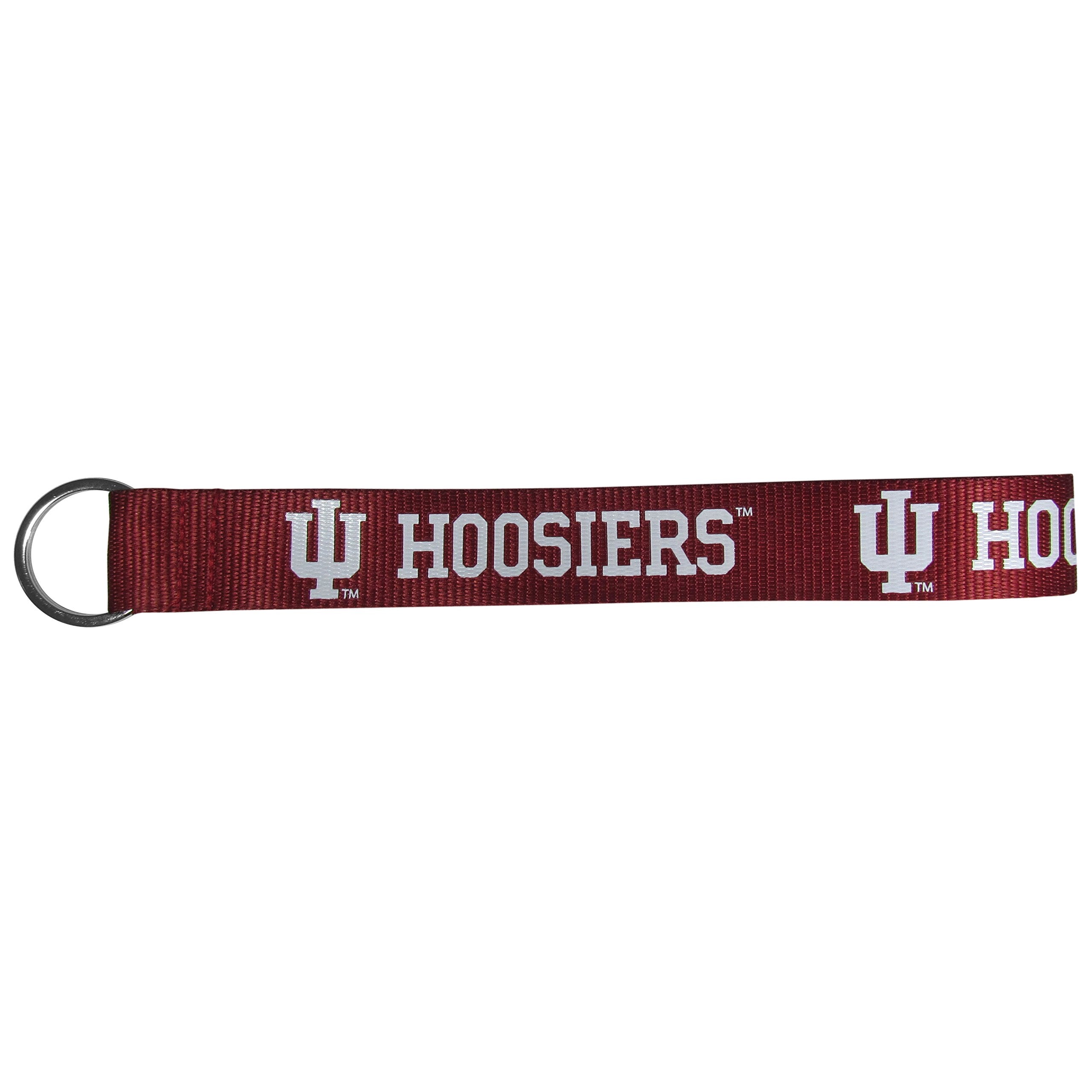 Siskiyou Sports Unisex Ncaa Indiana Hoosiers Lanyard Key Chain, Wristlet, Red