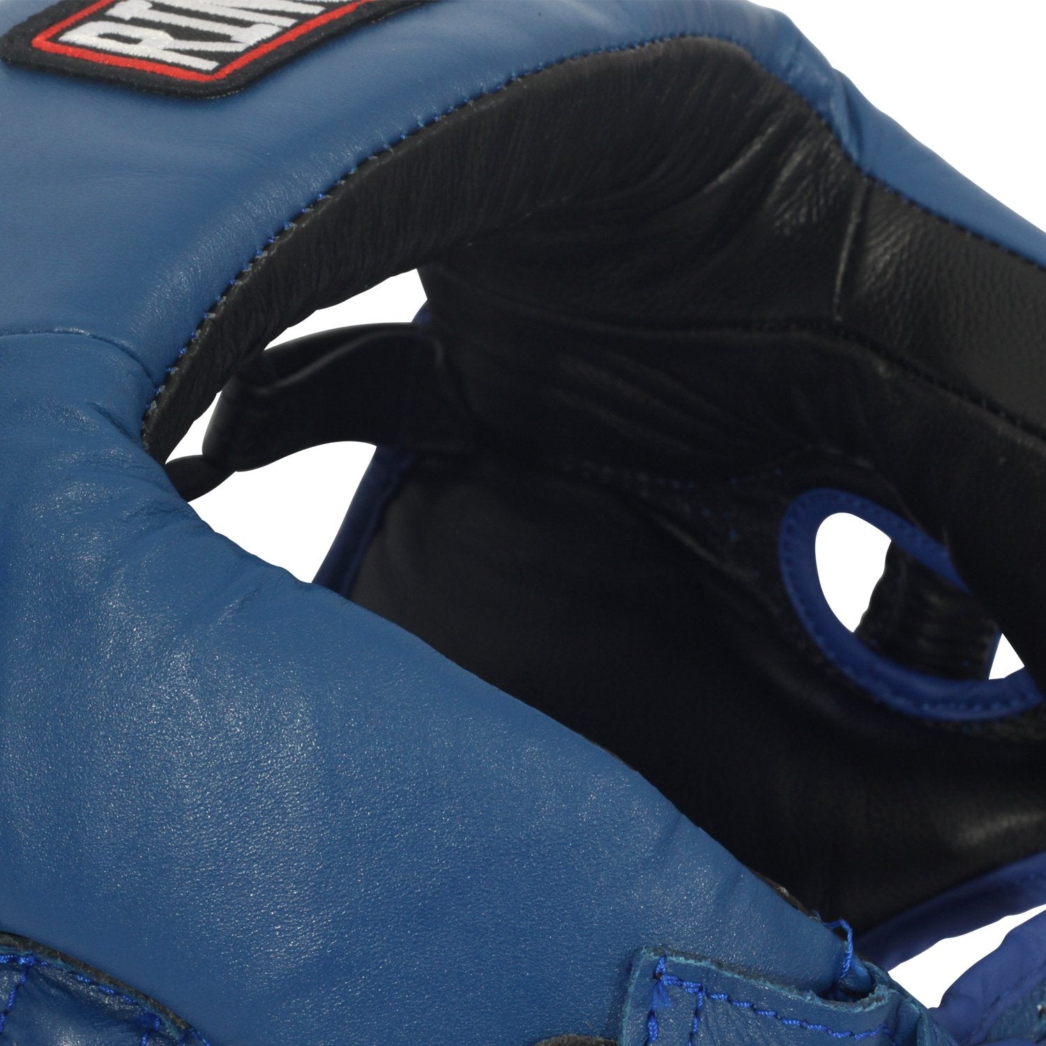 Ringside Competition Boxing Muay Thai Mma Sparring Headgear Without Cheeks, Blue, Small
