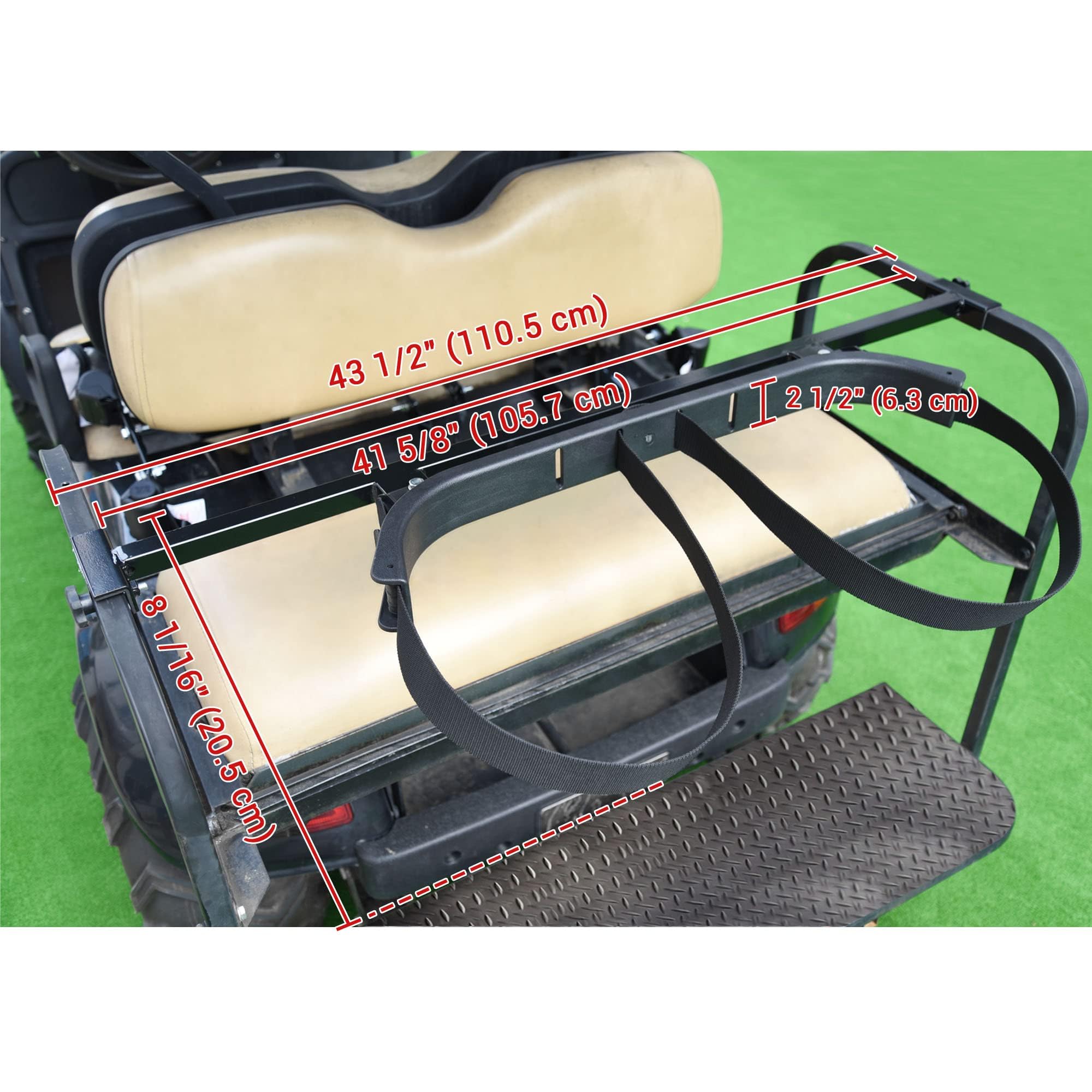 Aw Universal Golf Bag Attachment Golf Bag Holder Bracket Rack For Golf Cart Rear Seat Black