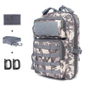 Tactical Molle Pouch Compact EDC Tool Pouch Bag Mini Utility Pouch with US Flag Patch, Shoulder Strap & Two D-Rings (ACU)