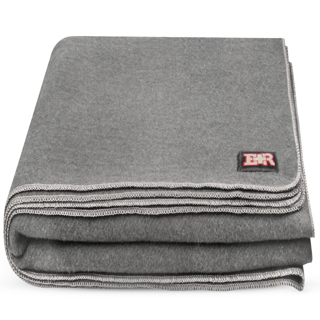 Military Wool Blanket - 95% Wool, Washable, Perfect For Outdoors, Camping, Picnics, Travel, Car & Bushcraft Emergency Blanket, 9