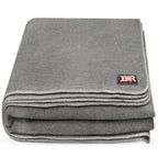 Military Wool Blanket - 95% Wool, Washable, Perfect For Outdoors, Camping, Picnics, Travel, Car & Bushcraft Emergency Blanket, 9