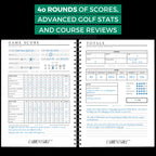 Golf Log Book: Hardcover Edition - Wire-Bound Golf Notebook For Practice Stats And Round Logging - Golf Scorecard Book With Golf
