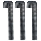 16 Inch Ground Rebar Stakes, J Hook Extra Heavy Duty Rust Proof Coated Steel Ground Anchors With Chisel Point End For Camping Te