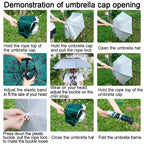 New-Vi Fishing Umbrella Hat Folding Adjustable Sun Rain Cap, 37.4   Oversize Hands Free Umbrellas, 7-Ribs Anti-Uv Waterproof Hea