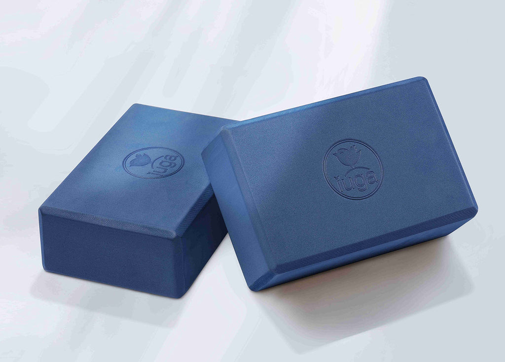 Iuga Yoga Block 2 Pack With Yoga Strap, High Density Yoga Blocks 9   X6   X3   To Improve Strength, Flexibility And Balance, Lig