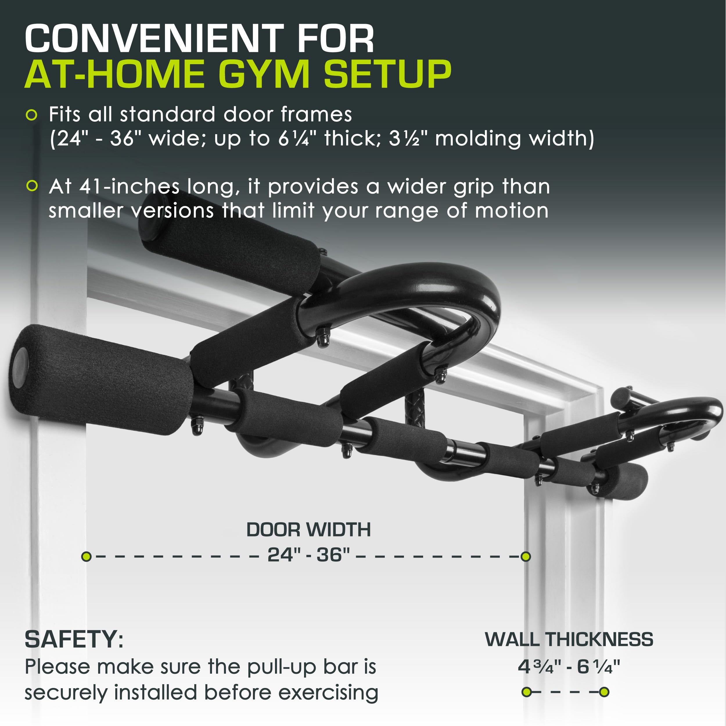 Prosourcefit Fit Multi-Grip Chin-Up/Pull-Up Bar, Heavy Duty Doorway Trainer For Home Gym