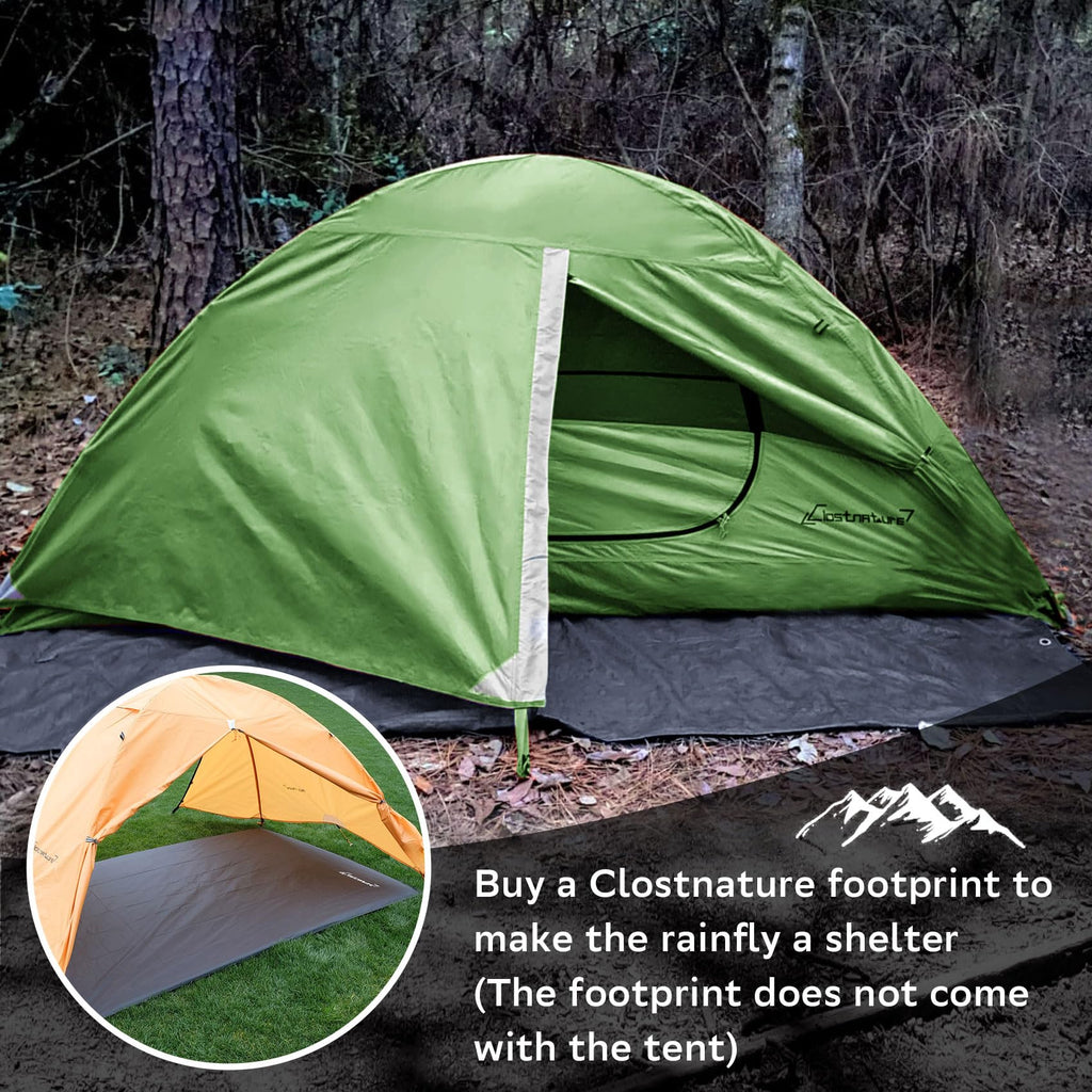Clostnature Crux Lightweight Tent For Backpacking - 4 Person Ultralight Backpacking Tent, Waterproof Easy Setup Camping Tent, Hi