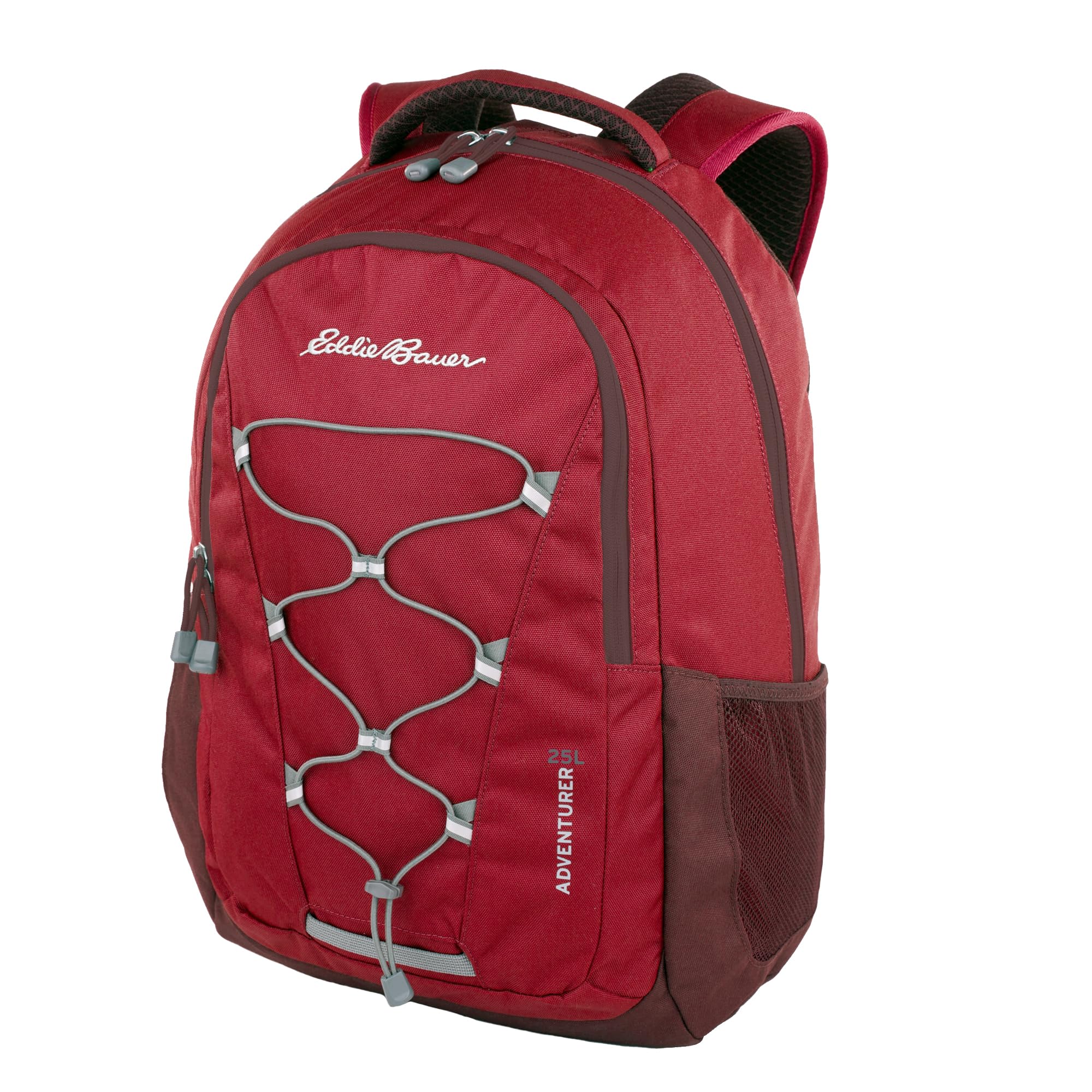 Eddie Bauer Adventurer Backpack with Organization Compartments and Hydration/Laptop Compatible Sleeve, Adventurer - Dark Berry, 