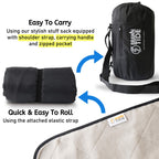 Brawntide Large Outdoor Waterproof Blanket - Great Beach Blanket, Picnic Blanket, Camping Blanket, Extra Thick Fleece, Warm, Win