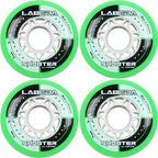 Labeda Wheels Inline Roller Hockey Shooter All Purpose Green 76Mm 83A X4