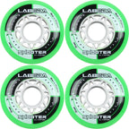 Labeda Wheels Inline Roller Hockey Shooter All Purpose Green 76Mm 83A X4