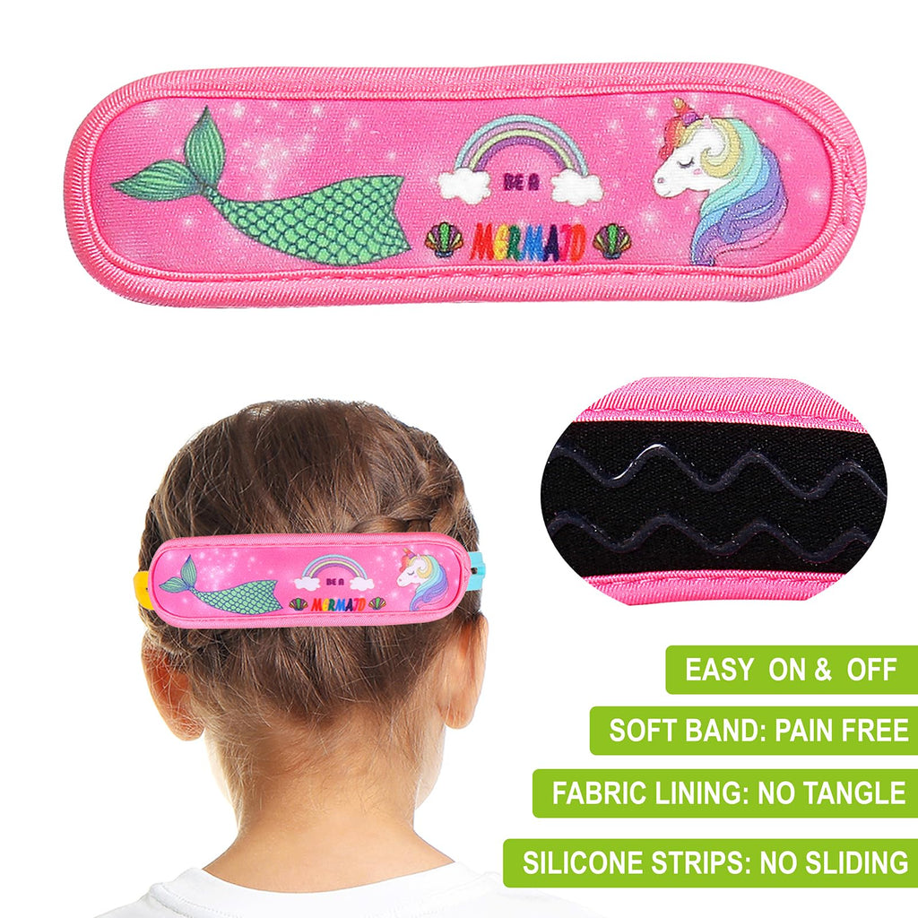 Ruigao Kids Swim Goggles Age 2-6, Toddler Goggles No Hair Pull,Child Goggles Padded Headband (2Pk - Rainbow)