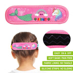 Ruigao Kids Swim Goggles Age 2-6, Toddler Goggles No Hair Pull,Child Goggles Padded Headband (2Pk - Rainbow)