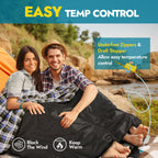 Canway Flannel Double Sleeping Bag For Adults With 2 Pillows 2 Person Sleeping Bags Camping Xxl Queen Size Two Person Sleeping B