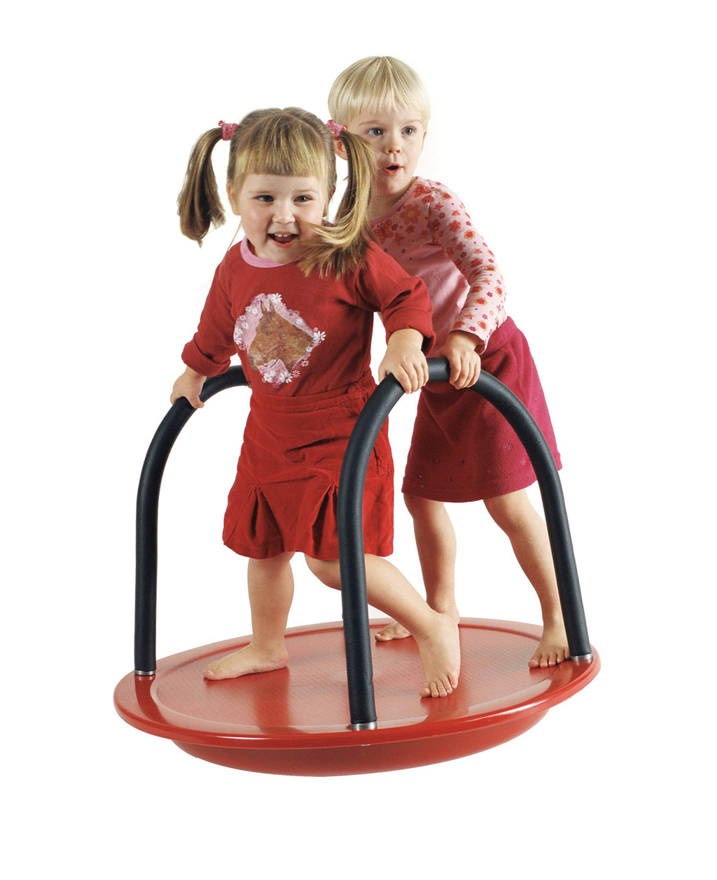 Gonge Round Seesaw, Red, 29.92'' X 29.92'' X 5.51''/23.6''