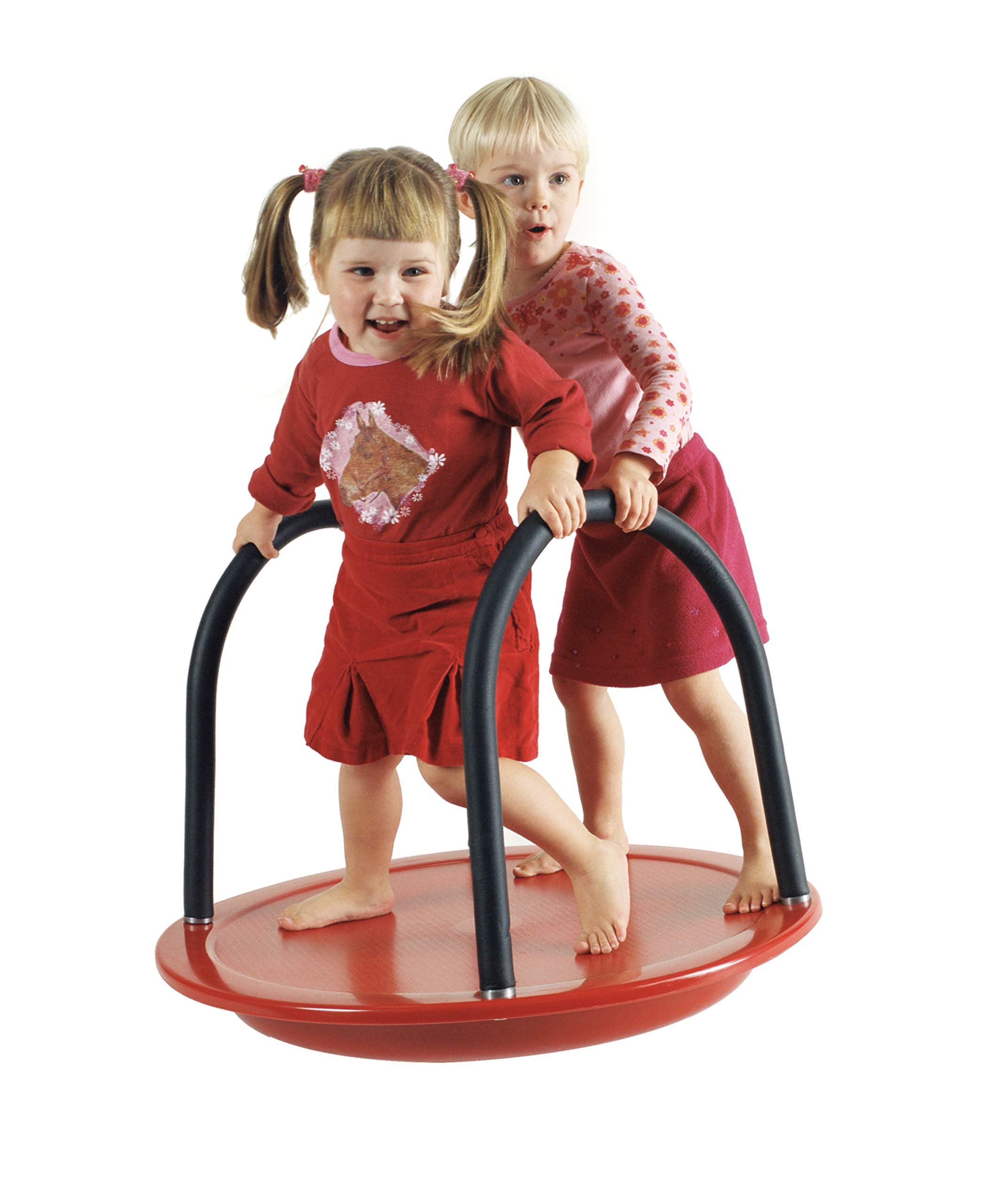 Gonge Round Seesaw, Red, 29.92'' X 29.92'' X 5.51''/23.6''