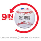 Mlb Soft-Strike Teeball - Official Size And Weight Approved For Teeball - Hollow Rubber Core Technology For Safety - Mlb Teeball