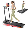 Walking Pad Treadmill with 3-Level 10% Incline, 2-in-1 Foldable Walking Pad for Home Small Office, Compact Portable Under Desk T