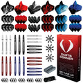 Darts Corner Bx228 Tune Up Kit | 125Pc Accessory Pack Including 24 Shafts, 36 Flights, Point Protectors, Shaft Springs, Broken S