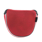 Andux Mesh Mallet Putter Cover Golf Putter Head Covers Red, Semicircle