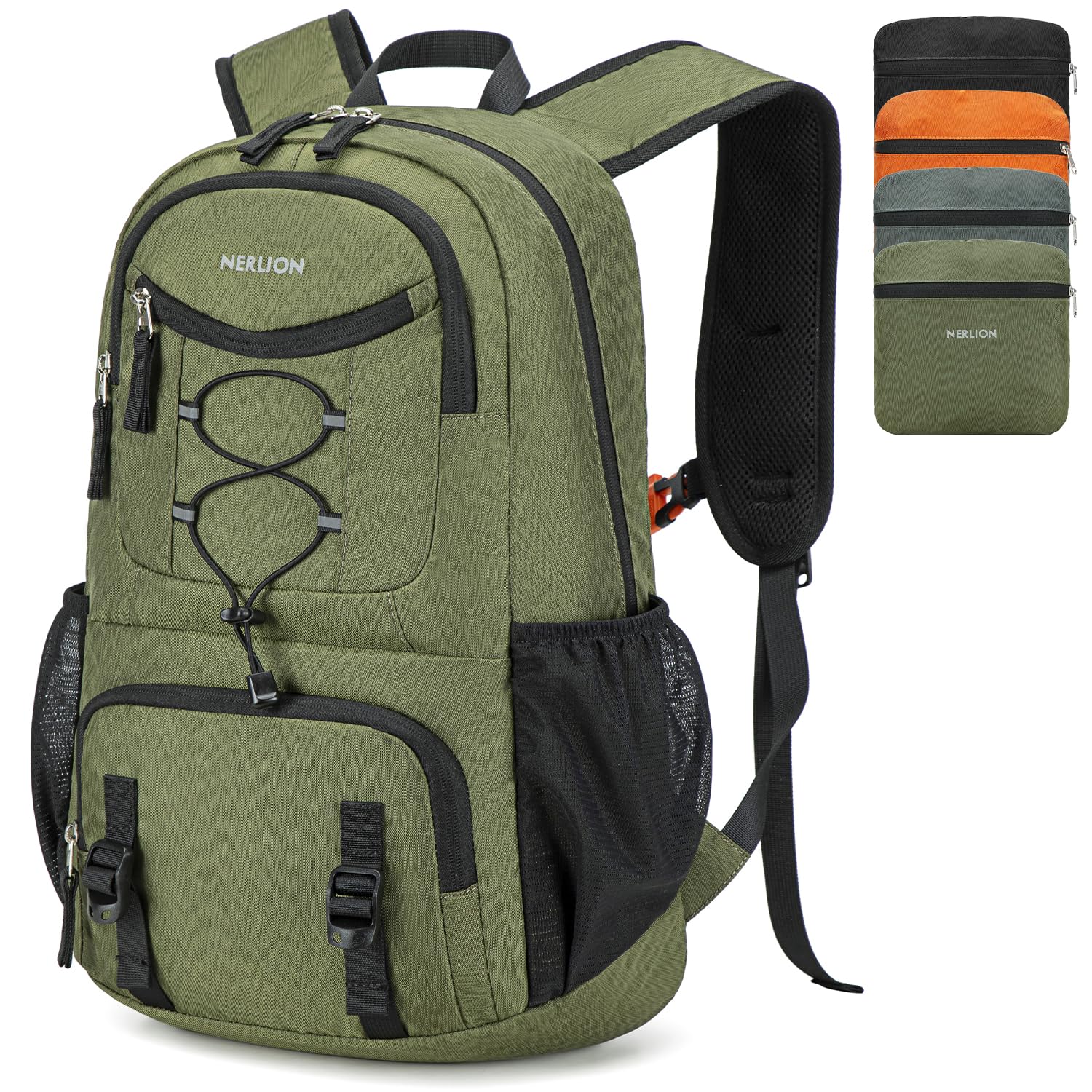 Nerlion Lightweight Foldable 35L Hiking Backpack Travel Backpack for Men Women Camping Waterproof Outdoor Hiking Daypack Backpac
