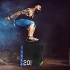 Balancefrom Jumping Plyo Exercise Box 3 In 1 Home Gym Workout 60 Lbs, Multicolor