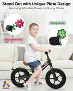 Kriddo Toddler Balance Bike 2 Year Old, Kids Balance Bike For 2-5 Years Old, Dual Bearing For Smoother Riding, Adorable Plate, A