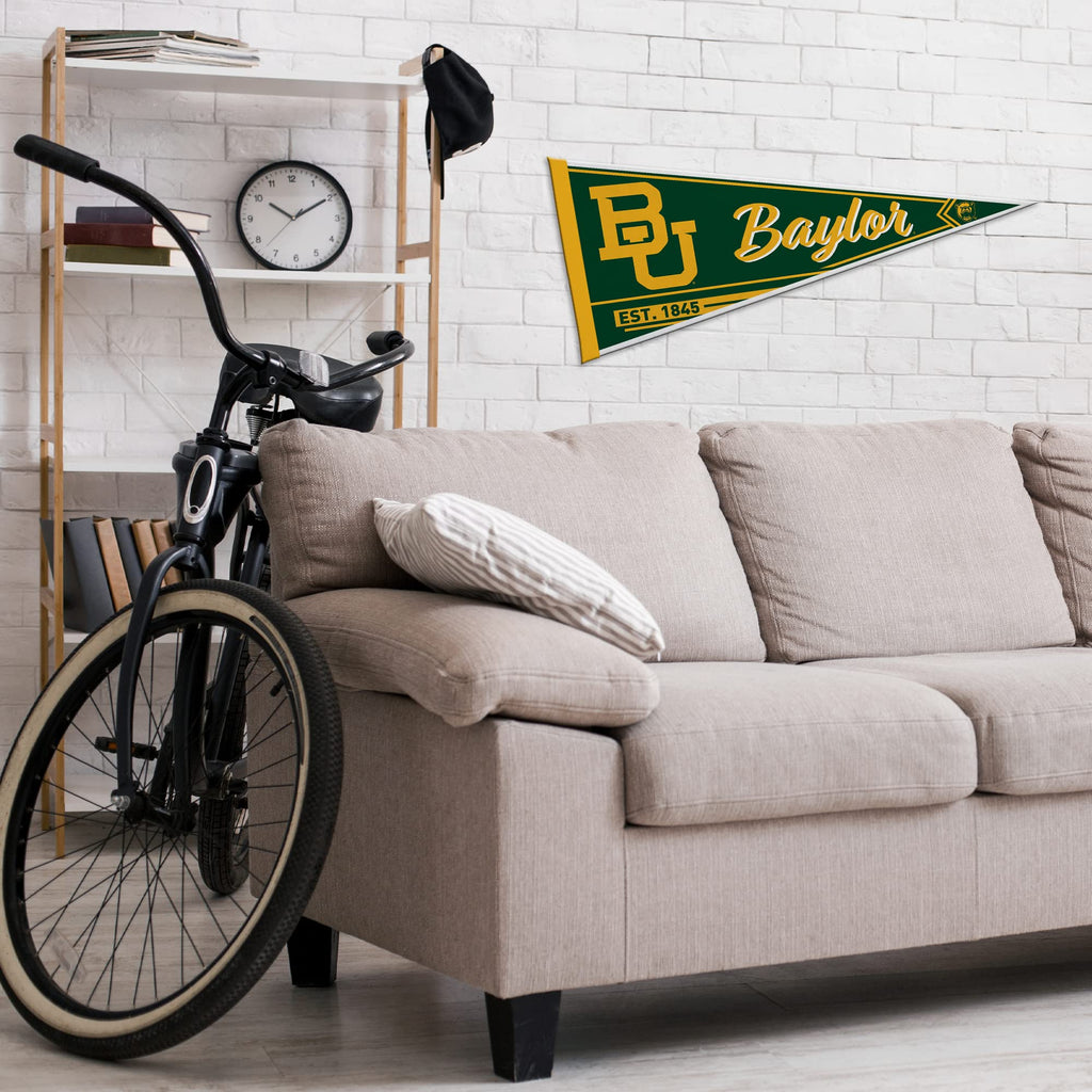 Rico Industries Ncaa Baylor Bears Classic 12'' X 30'' Felt Wall D  Cor Pennant - Great For Home/Bed Room/Man Cave D  Cor