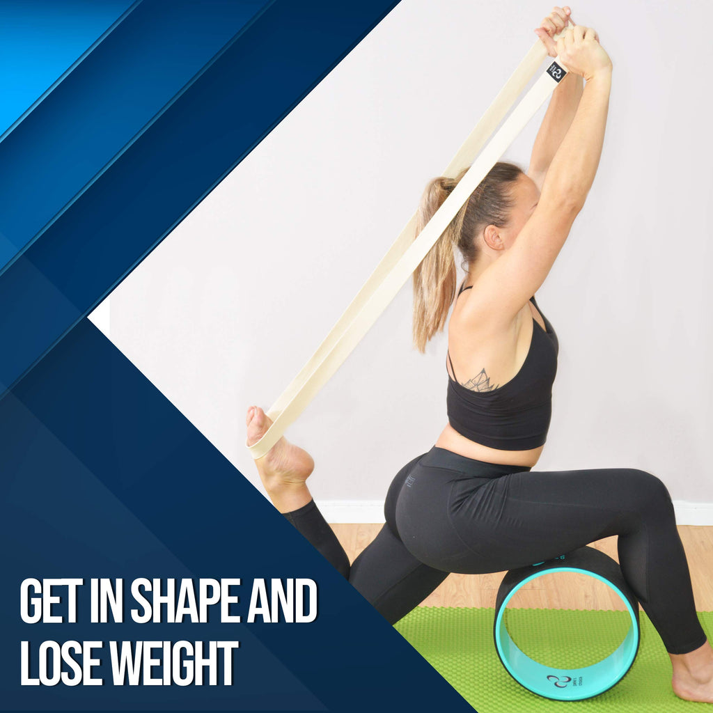 Petes Choice Yoga Wheel 3 Pack - Lose Weight, Get In Shape And Get Fit I 3 Pack Yoga Wheel Set I Home Yoga I Improve Posture