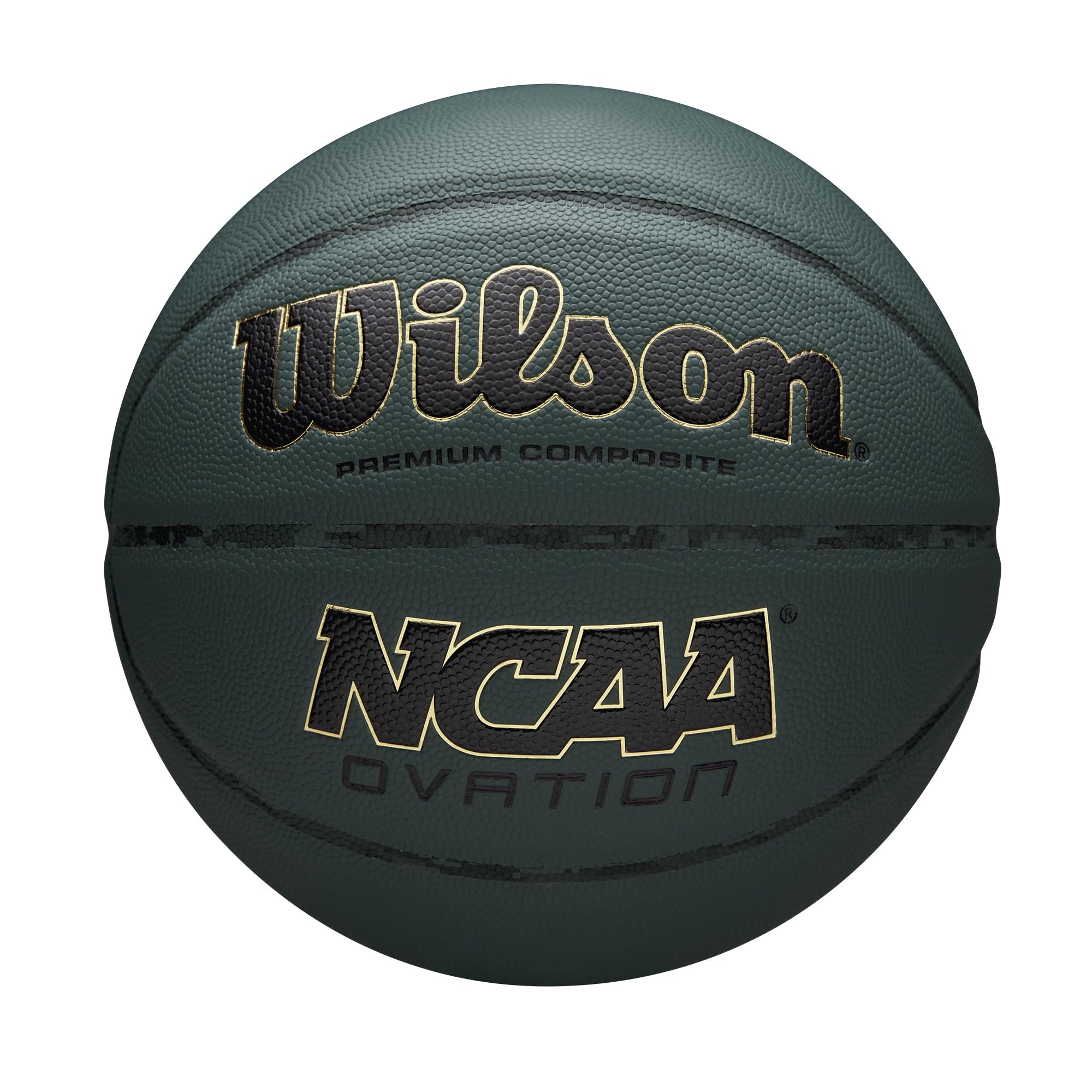 Wilson Ncaa Ovation Basketball - Green, Size 6-28.5''