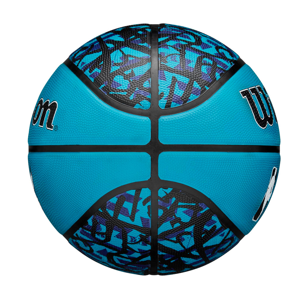 Wilson Nba Team Graffiti Basketball - Charlotte Hornets, Size 7-29.5''