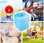 Oicepack 10     Cool Coolers Slim Ice Packs Quick Cooling & Long-Lasting For Lunch Box | Lunch Bags | Freezer Packs Reusable Coo