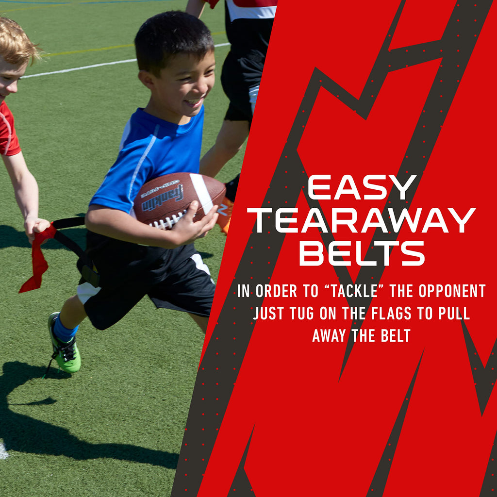 Franklin Sports Nfl Tampa Bay Buccaneers Flag Football Sets - Nfl Team Flag Football Belts And Flags - Flag Football Equipment F
