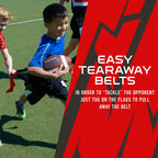 Franklin Sports Nfl Tampa Bay Buccaneers Flag Football Sets - Nfl Team Flag Football Belts And Flags - Flag Football Equipment F