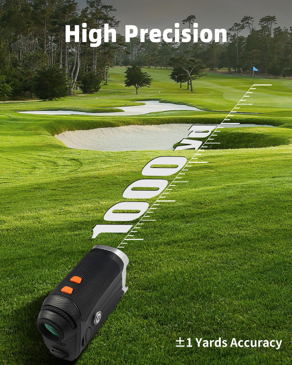 Aofar Gx-2S Pro Rangefinder For Golf & Hunting With Slope And Angle Switch, Flag-Lock With Vibration, Horizontal Distance, 1000