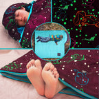 Acecamp 3 Seaons Sleeping Bags For Youth Boys And Girls, Lightweight Glowing In The Dark, Perfect For Slumber Parties, Camping A