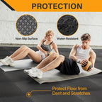Zeny Puzzle Exercise Mat Gym Flooring Mat Interlocking Foam Mat 24 Tiles 3/4'' Extra Thick Floor Mats Exercise Equipment Mat Bab