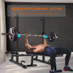 Jx Fitness Squat Rack, Barbell Rack, Bench Press Rack Push Up Multi-Function Weight Lifting Gym/Home Gym