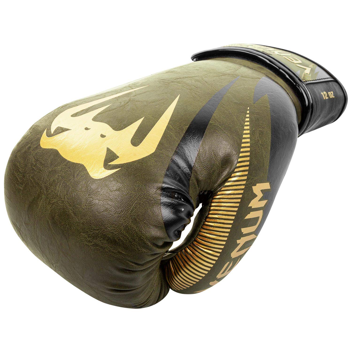 Venum Impact Boxing Gloves-Khaki/Gold - 10Oz