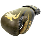 Venum Impact Boxing Gloves-Khaki/Gold - 8Oz