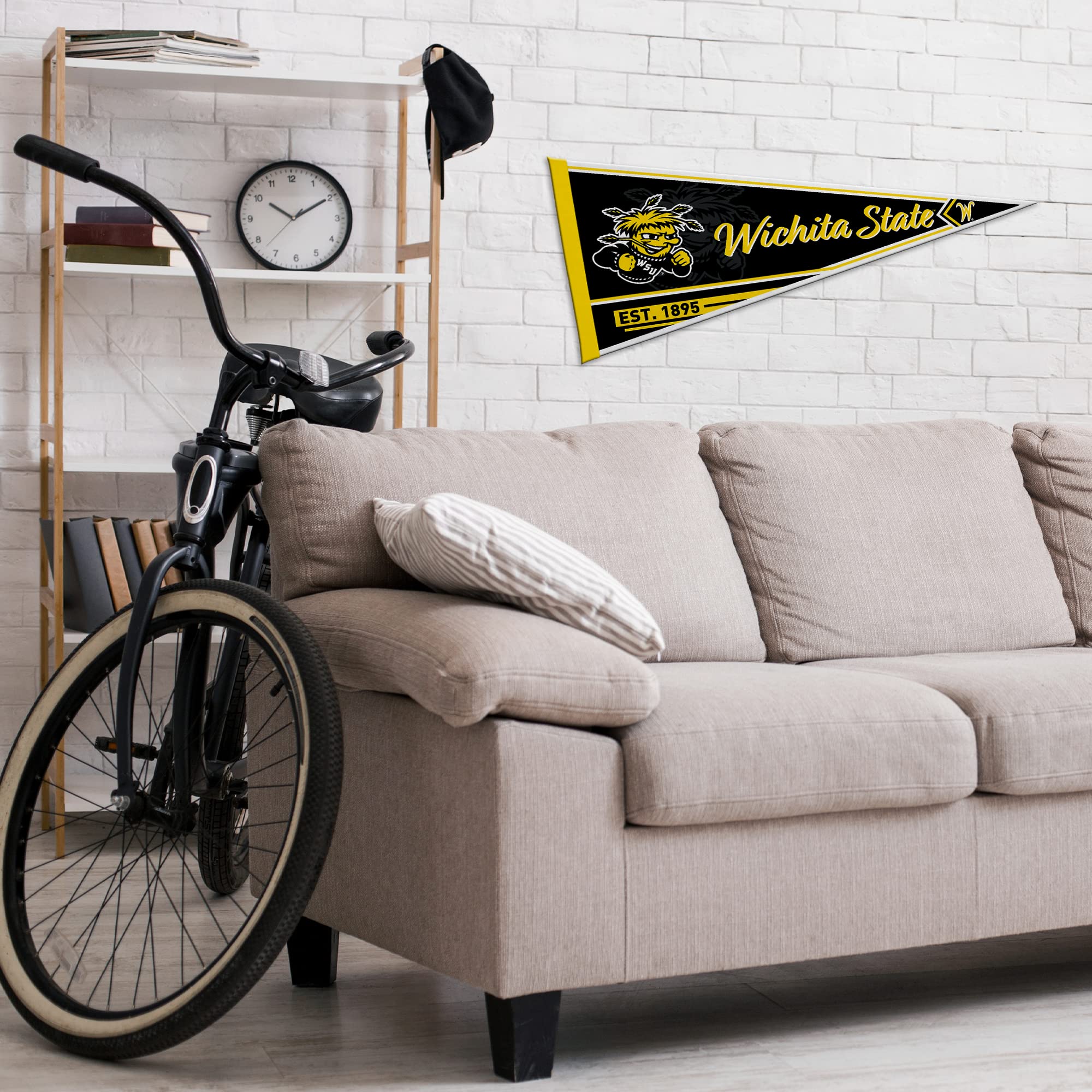 Rico Industries Ncaa Wichita State Shockers Classic 12'' X 30'' Felt Wall D  Cor Pennant - Great For Home/Bed Room/Man Cave D  C
