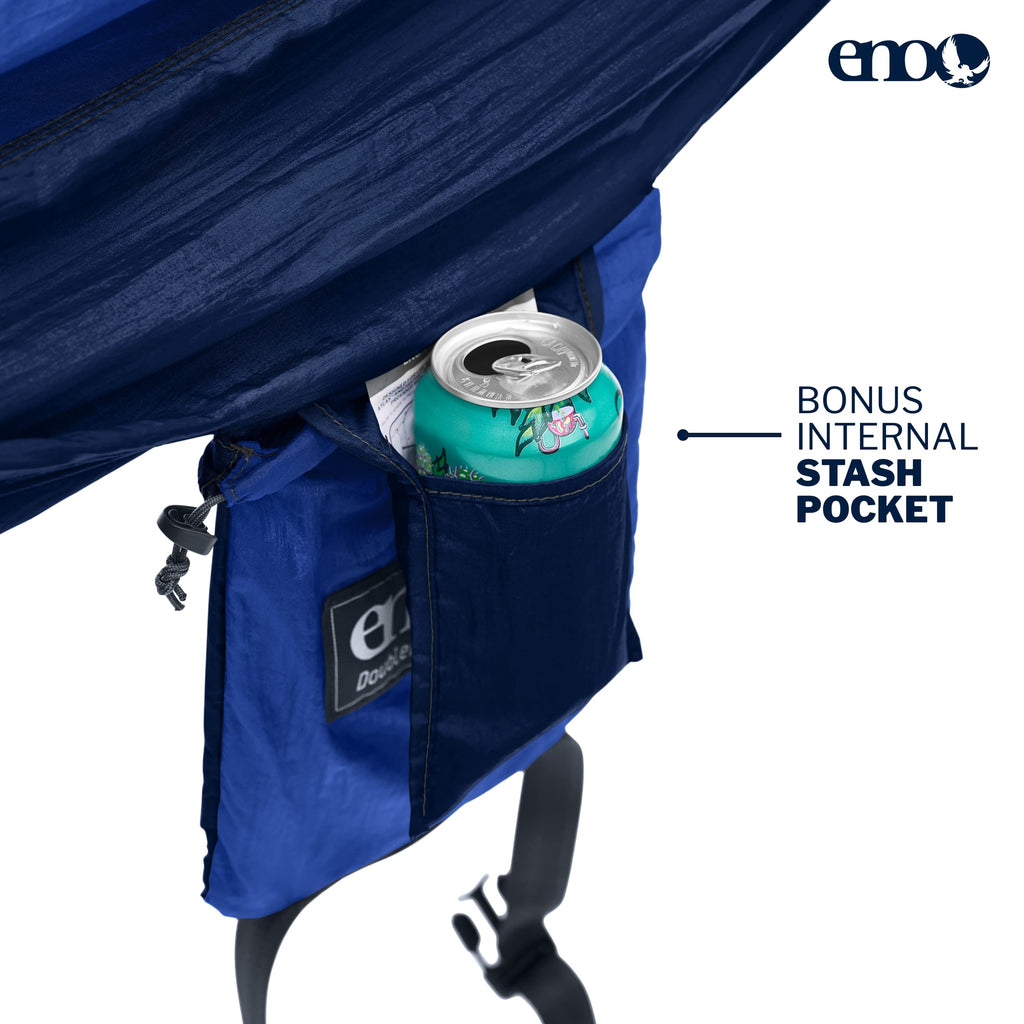 Eno, Eagles Nest Outfitters Doublenest Lightweight Camping Hammock, 1 To 2 Person, Royal/Navy