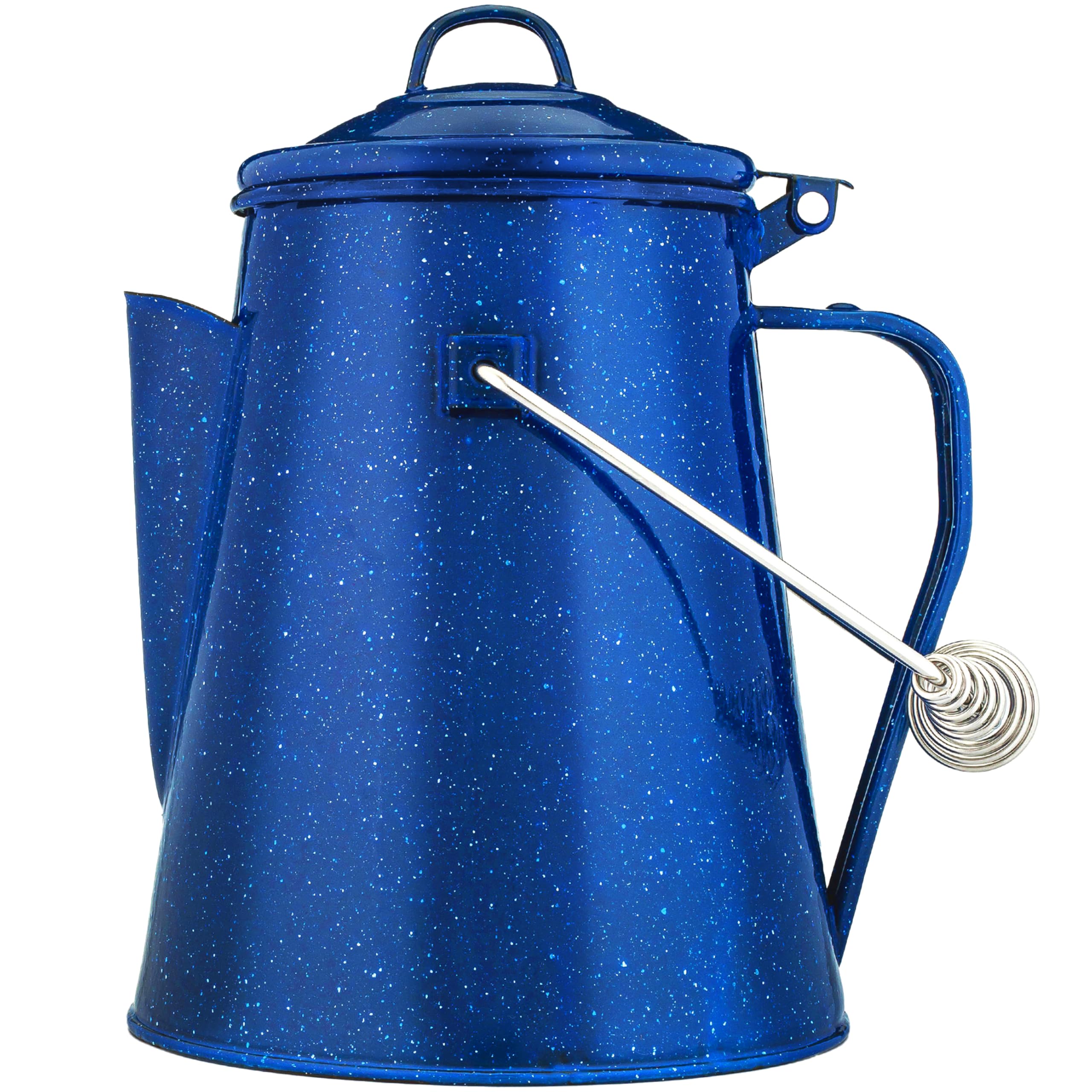 Coletti Classic Camping Kettle - Tea And Camp Kettle, No Aluminum Or Plastic, Ideal For Boiling Water (Blue)